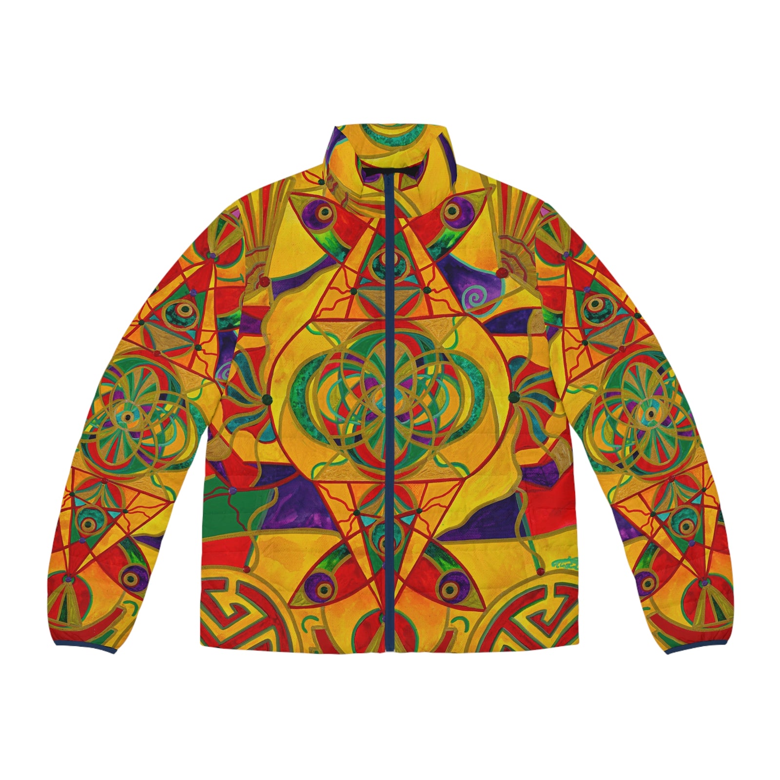 Hotei Consciousness - Men's Puffer Jacket (AOP)