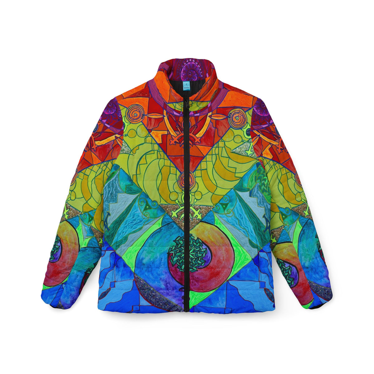 Expansion Pleiadian Lightwork Model - Women’s Puffer Jacket (AOP)