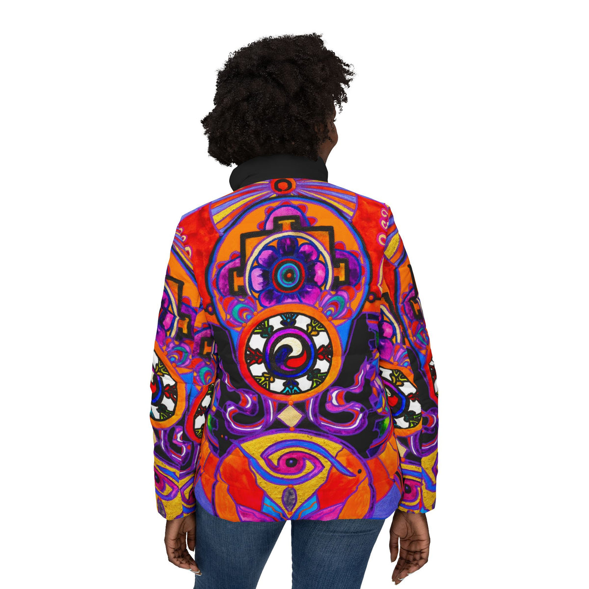 Buddha Consciousness - Women’s Puffer Jacket (AOP)