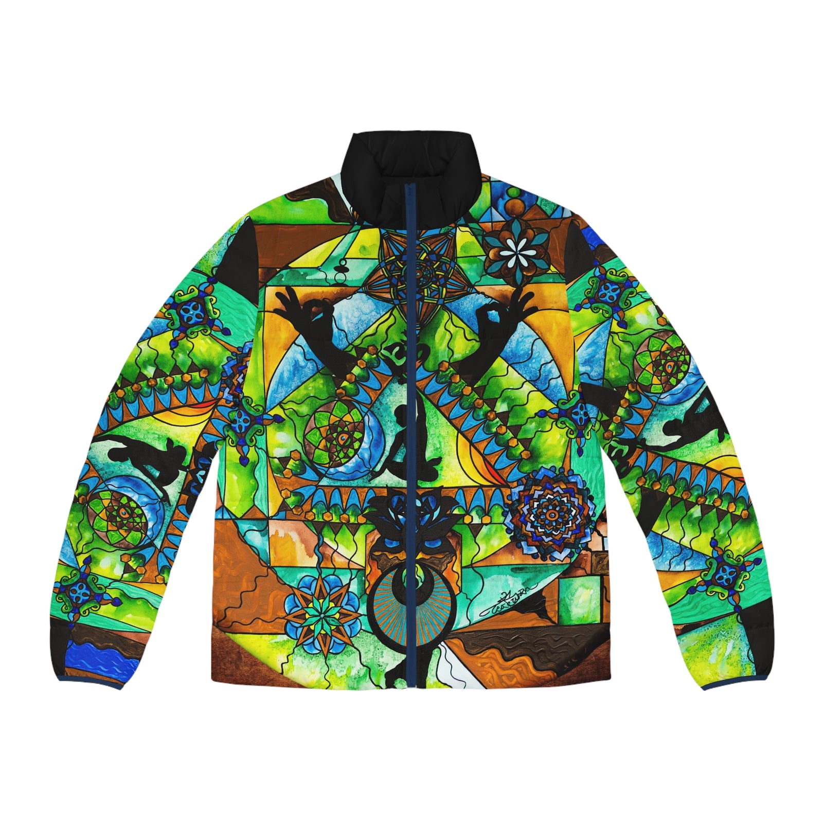 Stability Aid - Men's Puffer Jacket (AOP)