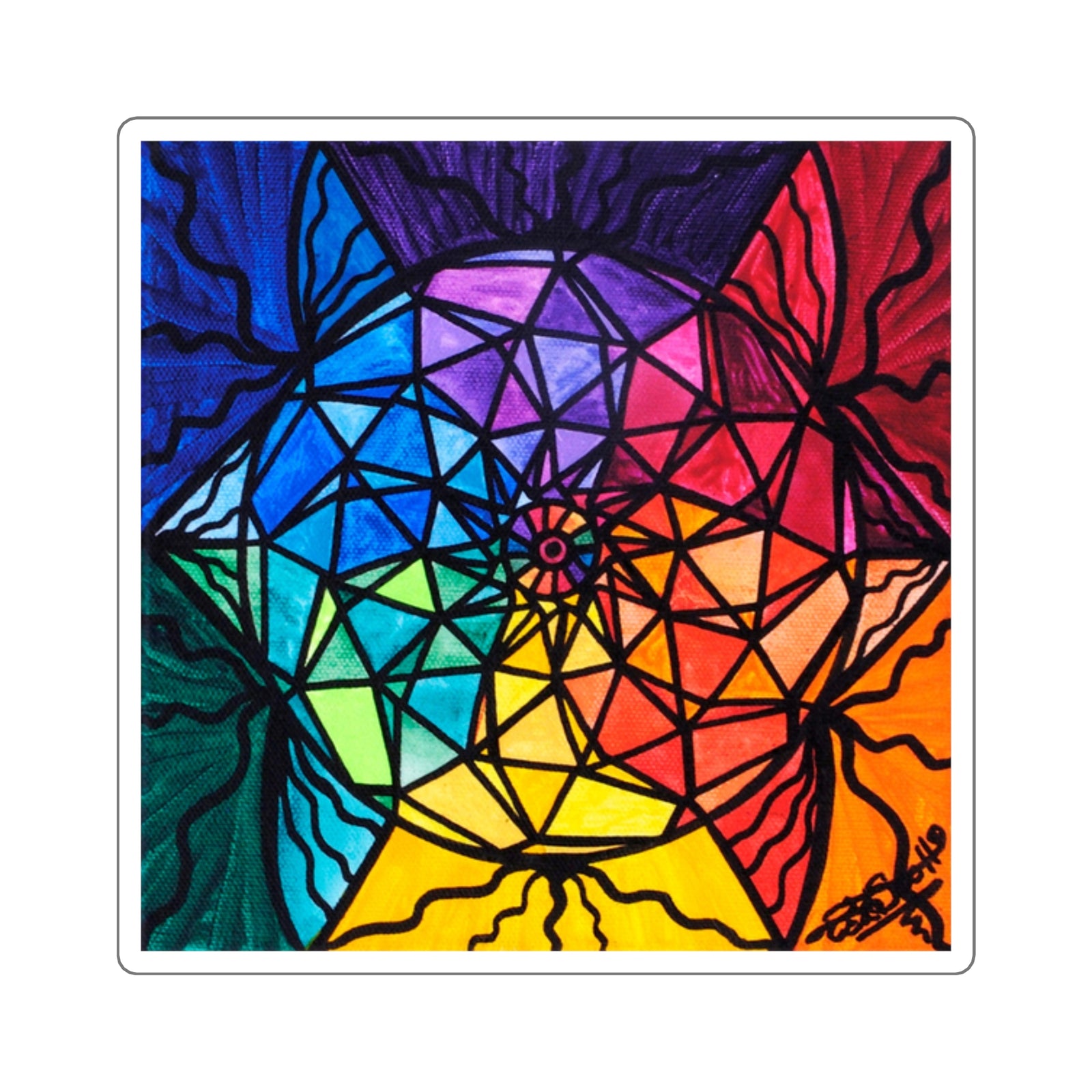 The Catcher - Square Stickers