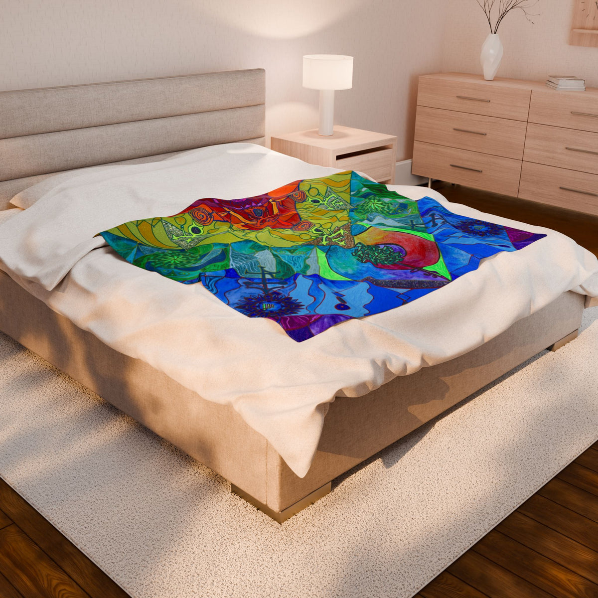 Expansion Pleiadian Lightwork Model - Velveteen Plush Blanket