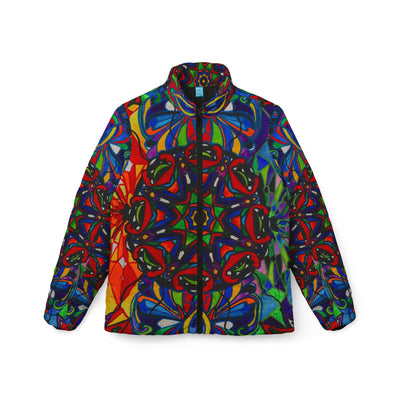Healthy Polarity - Women’s Puffer Jacket (AOP)