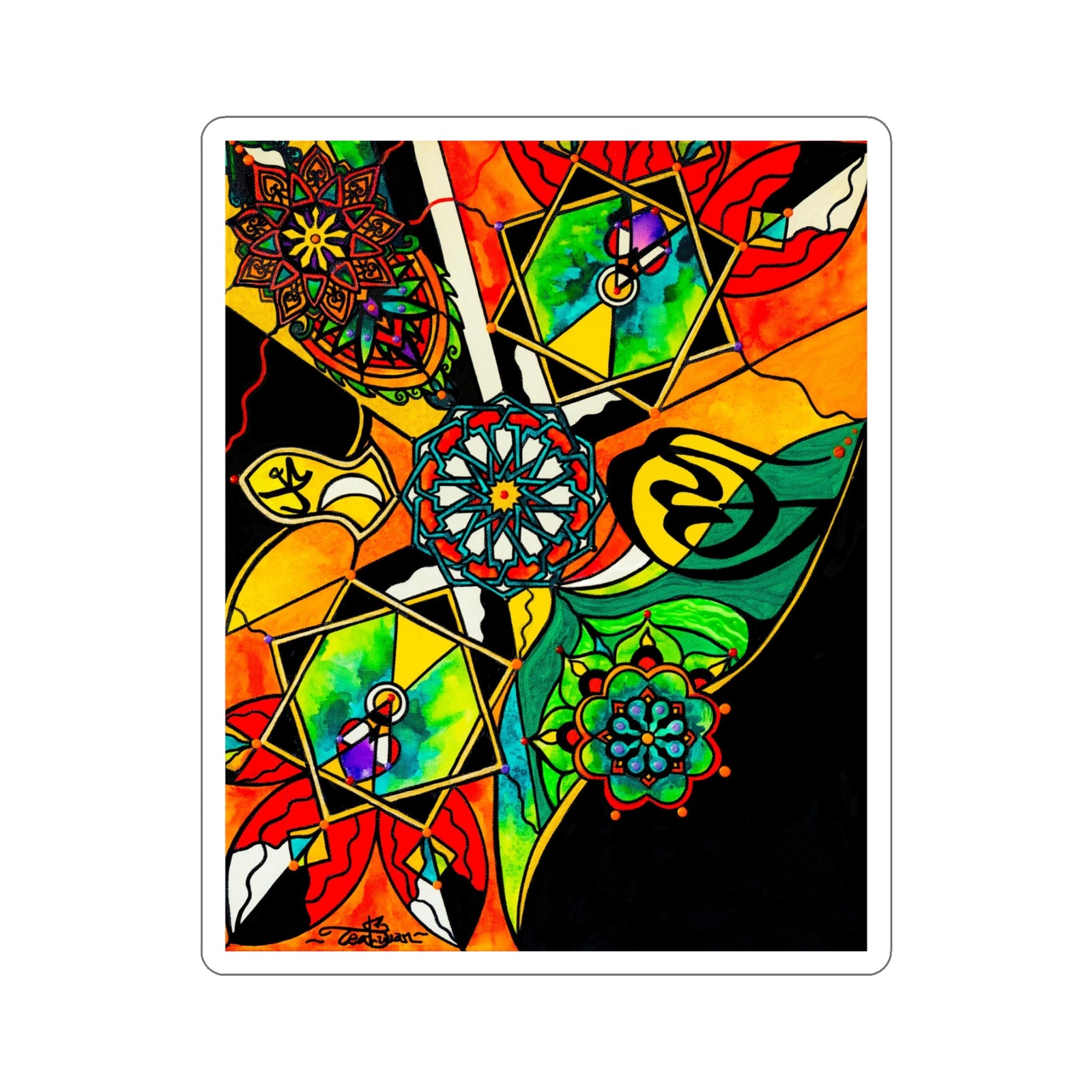 Muhammad Consciousness - Kiss-Cut Square Stickers