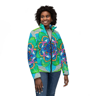 Openness - Women’s Puffer Jacket (AOP)