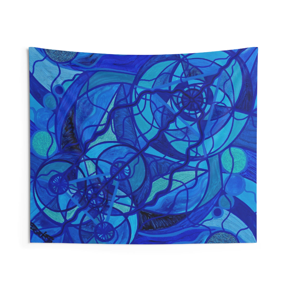 Arcturian Calming Grid - Indoor Wall Tapestries