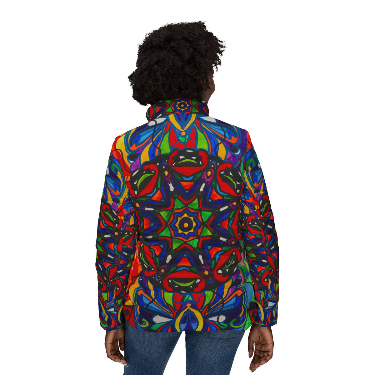 Healthy Polarity - Women’s Puffer Jacket (AOP)