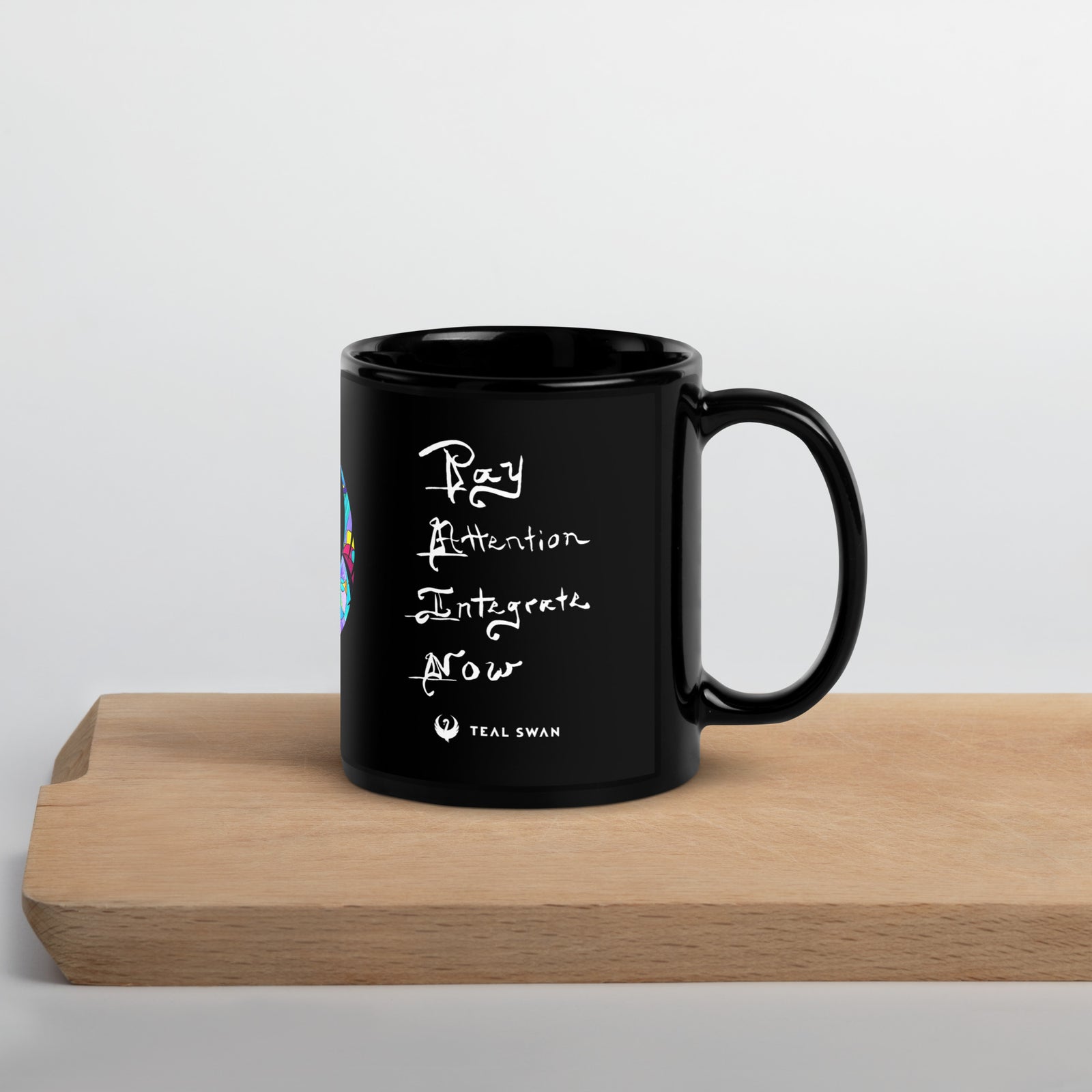 Pain Quote - Black Glossy Mug