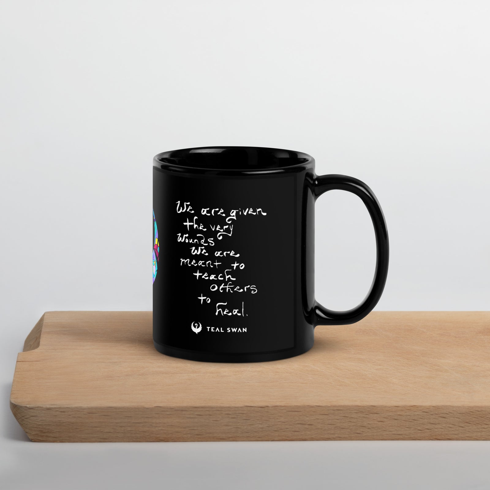 The Very Wounds Quote - Black Glossy Mug