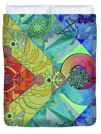 Expansion Pleiadian Lightwork Model - Duvet Cover