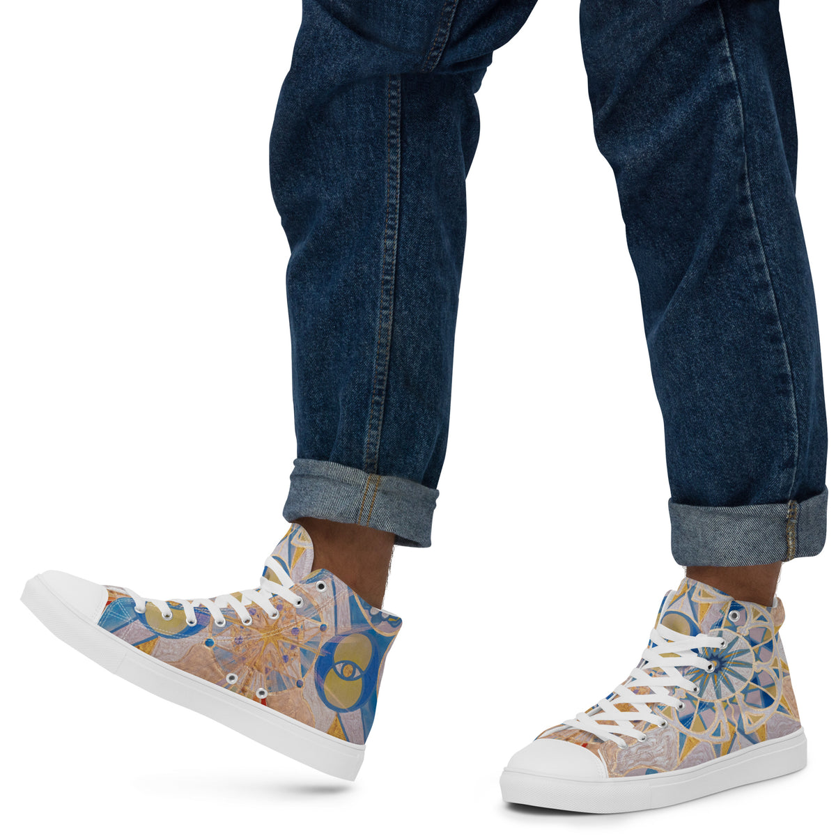 Christ Consciousness - Men’s high top canvas shoes