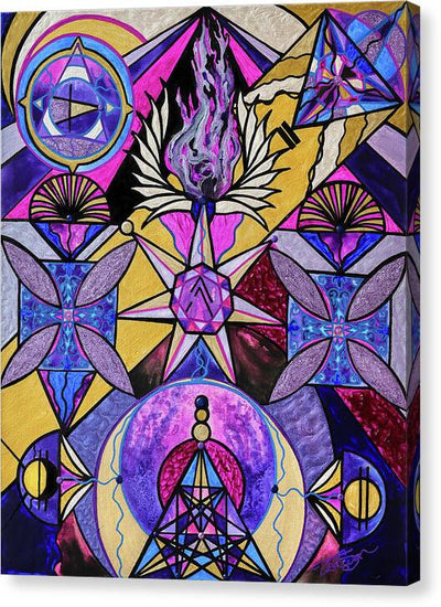 Saint Germain Consciousness - Canvas Print