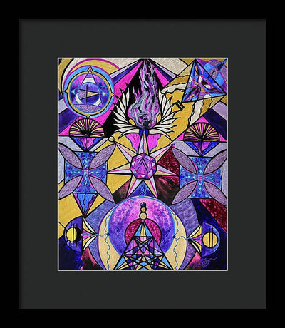 Saint Germain Consciousness - Framed Print