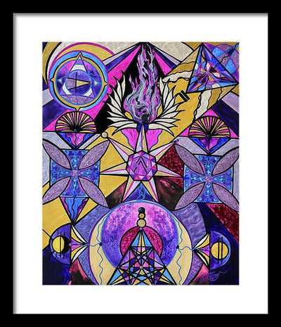 Saint Germain Consciousness - Framed Print