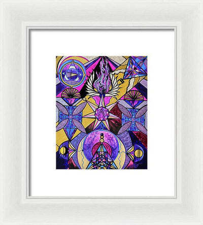 Saint Germain Consciousness - Framed Print