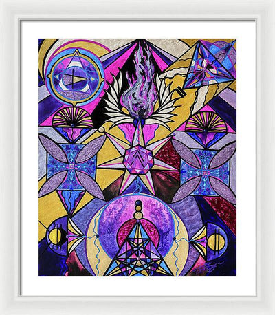 Saint Germain Consciousness - Framed Print