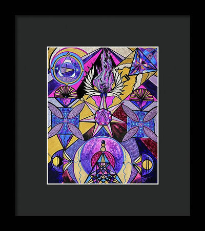 Saint Germain Consciousness - Framed Print