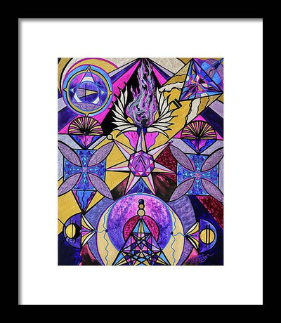 Saint Germain Consciousness - Framed Print