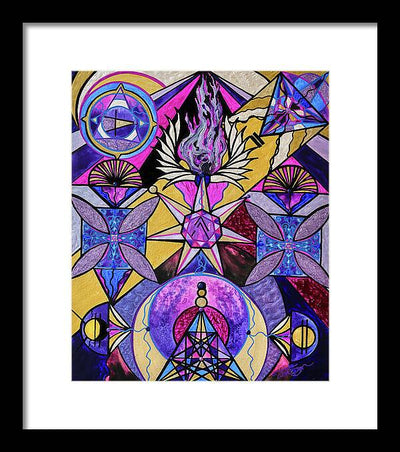 Saint Germain Consciousness - Framed Print