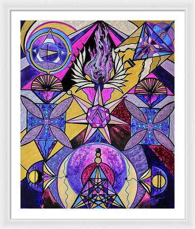 Saint Germain Consciousness - Framed Print