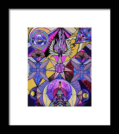 Saint Germain Consciousness - Framed Print