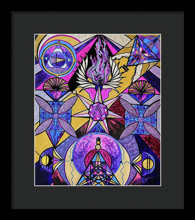Saint Germain Consciousness - Framed Print