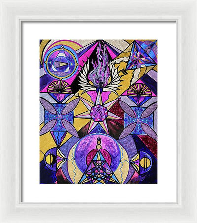 Saint Germain Consciousness - Framed Print