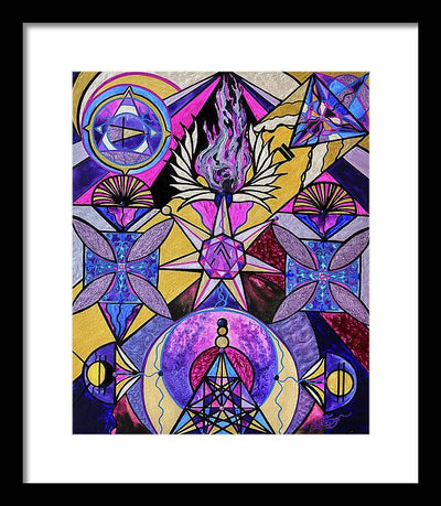 Saint Germain Consciousness - Framed Print