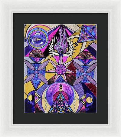 Saint Germain Consciousness - Framed Print