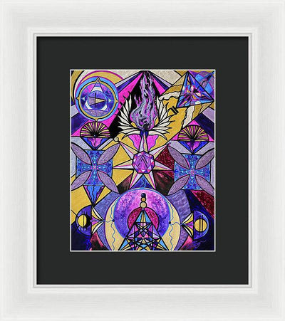 Saint Germain Consciousness - Framed Print
