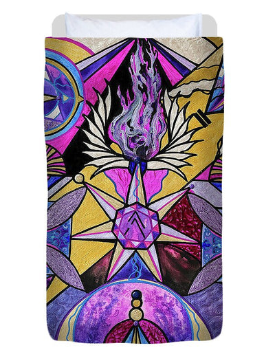 Saint Germain Consciousness - Duvet Cover