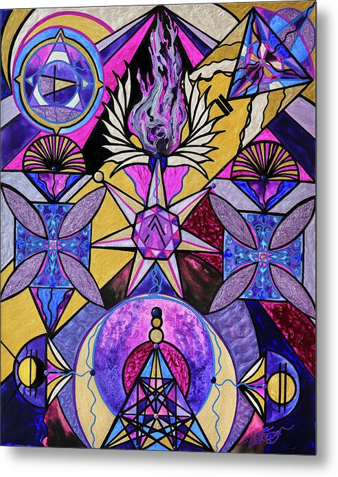 Saint Germain Consciousness - Metal Print