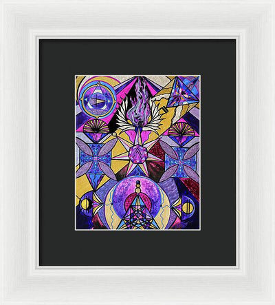 Saint Germain Consciousness - Framed Print