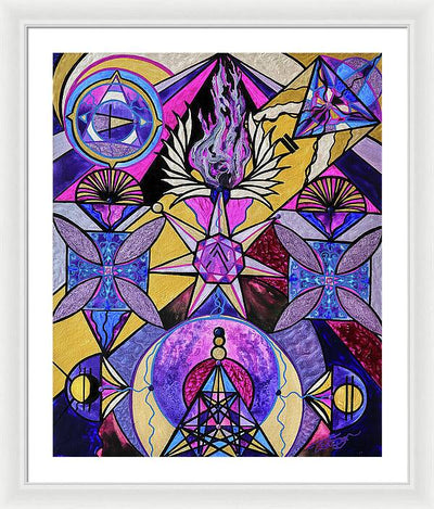 Saint Germain Consciousness - Framed Print