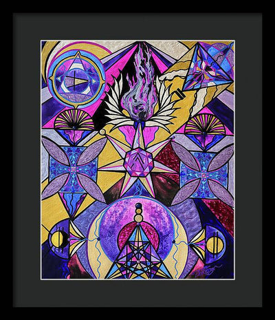 Saint Germain Consciousness - Framed Print