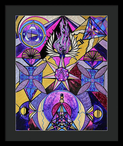 Saint Germain Consciousness - Framed Print