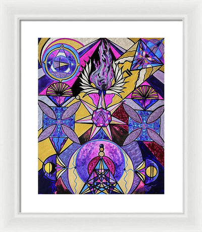 Saint Germain Consciousness - Framed Print
