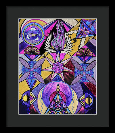 Saint Germain Consciousness - Framed Print