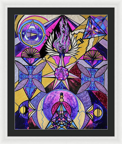 Saint Germain Consciousness - Framed Print