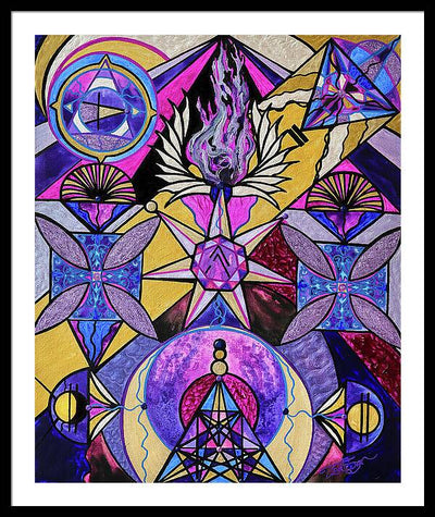 Saint Germain Consciousness - Framed Print