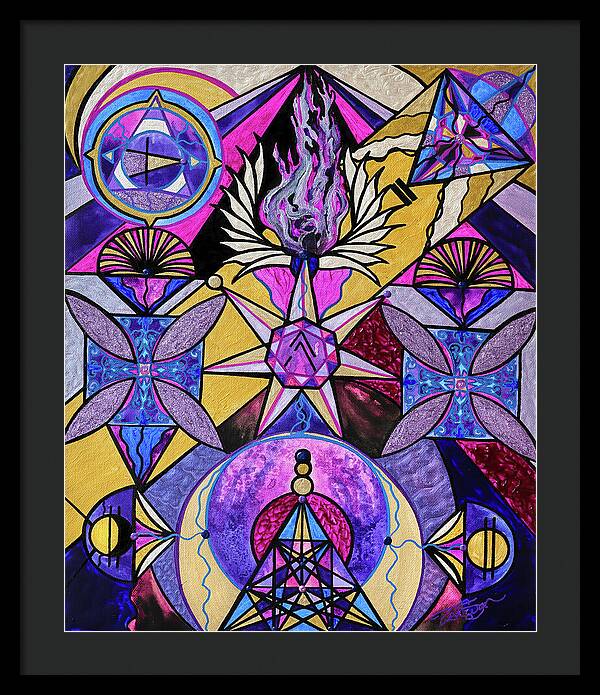 Saint Germain Consciousness - Framed Print