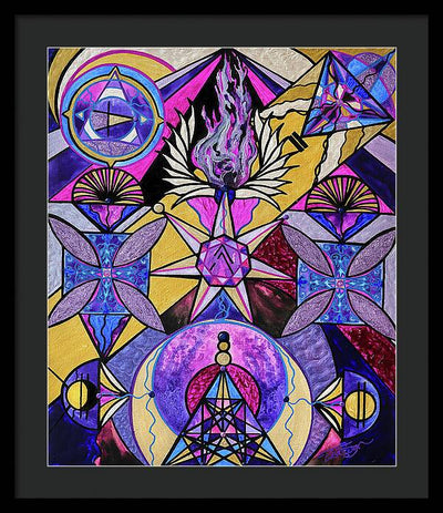 Saint Germain Consciousness - Framed Print