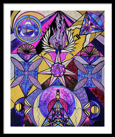 Saint Germain Consciousness - Framed Print