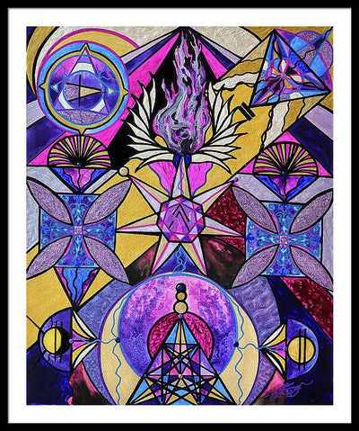 Saint Germain Consciousness - Framed Print