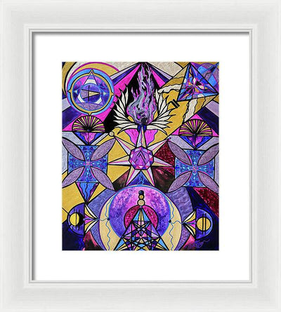 Saint Germain Consciousness - Framed Print