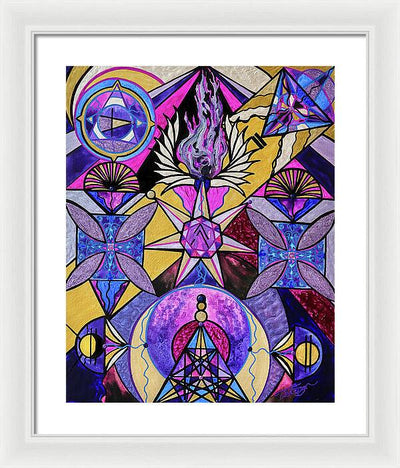 Saint Germain Consciousness - Framed Print