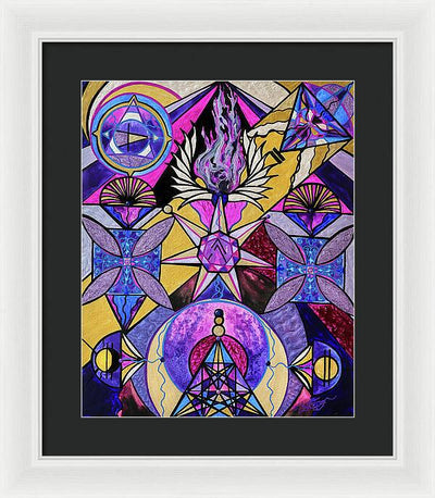Saint Germain Consciousness - Framed Print