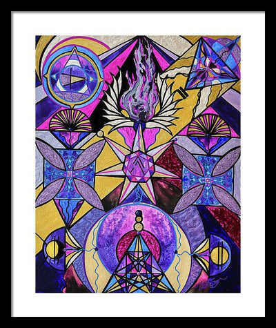 Saint Germain Consciousness - Framed Print