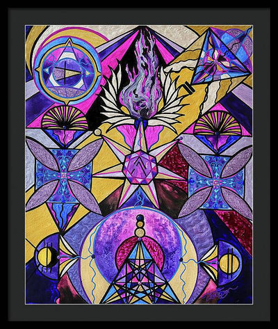 Saint Germain Consciousness - Framed Print