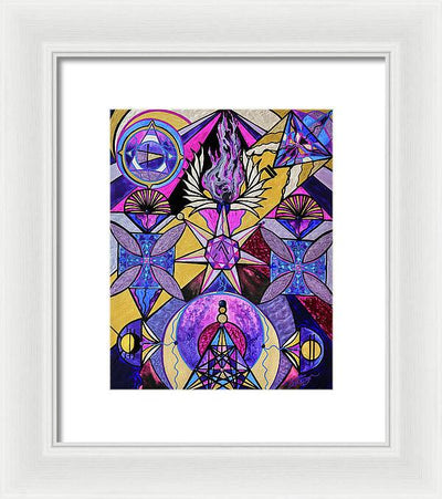 Saint Germain Consciousness - Framed Print